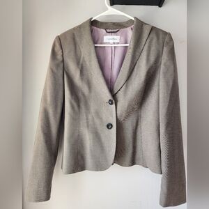 Calvin Klein Tan skirt suit